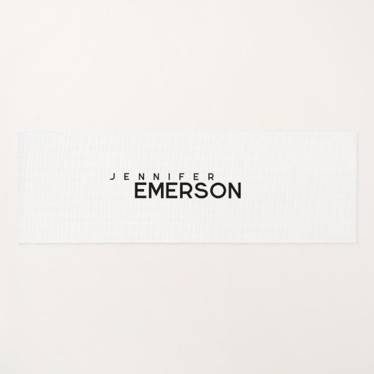 Professional minimalist modern plain your name ヨガマット (正面(横))