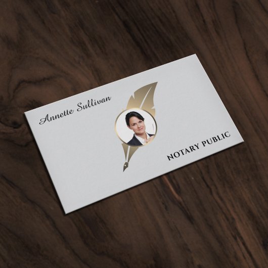 Professional minimalist Notary Business Card 名刺