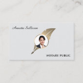 Professional minimalist Notary Business Card 名刺 (正面)