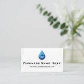Professional Minimalist Plumber Business Card 名刺 (スタンド正面)