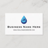 Professional Minimalist Plumber Business Card 名刺 (正面)