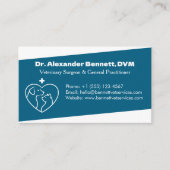Professional Minimalist Veterinary Busines Card 名刺 (正面)