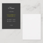 Professional Modern and Elegant 3 名刺 (正面/裏面)