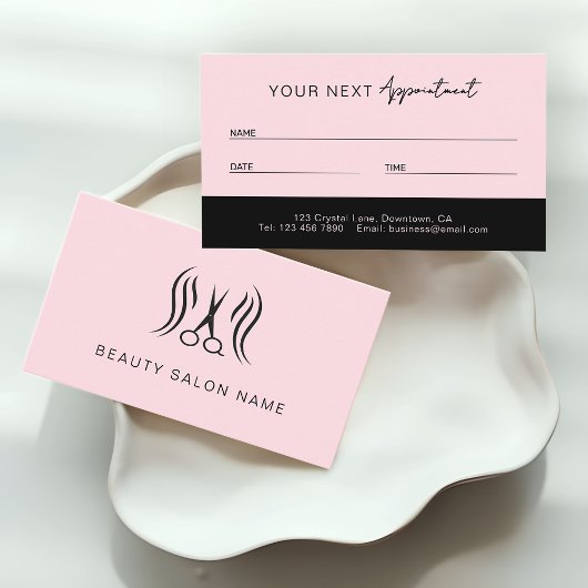 Professional Modern Beauty Salon 予約カード