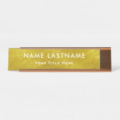 Professional Modern Black and Gold Office デスクネームプレート (正面)