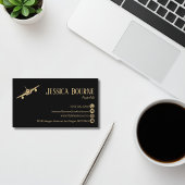 Professional Modern Black Gold Aviation Pilot 名刺