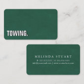 Professional Modern Blackboard Out Towing 名刺 (正面/裏面)