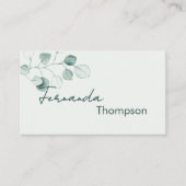 Professional Modern Botanical Nail Art Watercolor 名刺 (正面)