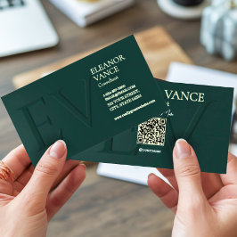 Professional Modern Contemporary Minimalist Green  名刺