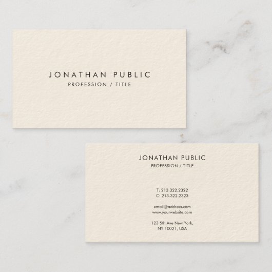 Professional Modern Easy to Make Template Luxury 名刺 (正面/裏面)