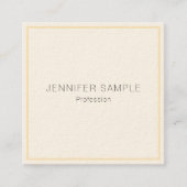 Professional Modern Elegant Custom Template スクエア名刺 (正面)