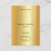 Professional Modern Elegant Gold Template Glamour 名刺 (裏面)