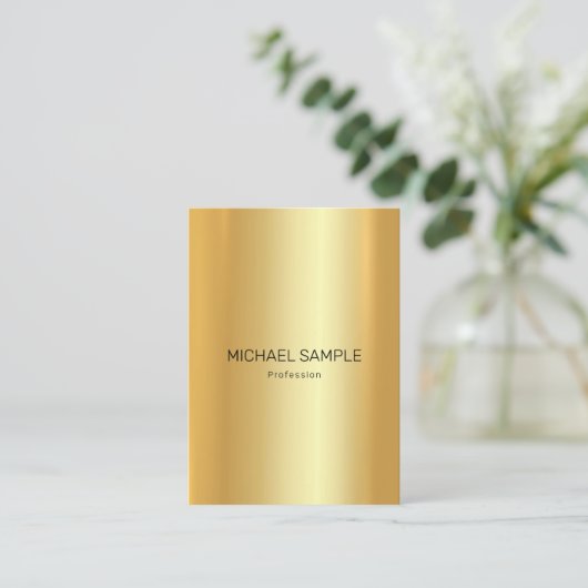 Professional Modern Elegant Gold Template Glamour 名刺 (スタンド正面)