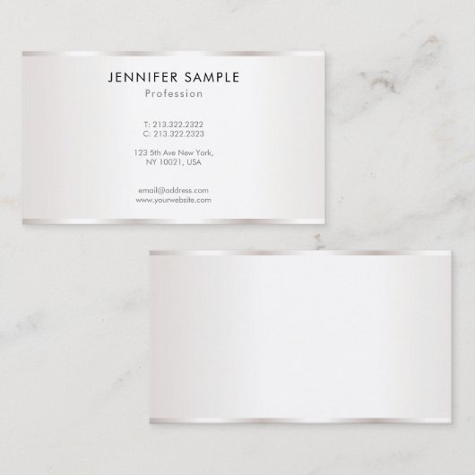 Professional  Modern Elegant Minimalist Template 名刺 (正面/裏面)