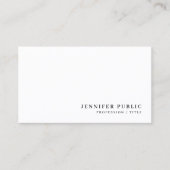 Professional Modern Elegant Simple Sleek Template 名刺 (正面)