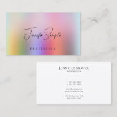 Professional Modern Elegant Template Calligraphy 名刺 (正面/裏面)