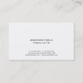 Professional Modern Elegant White Simple Company 名刺 (正面)