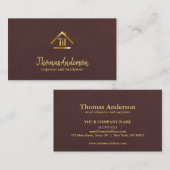 Professional Modern Home Repair Handyman 名刺 (正面/裏面)