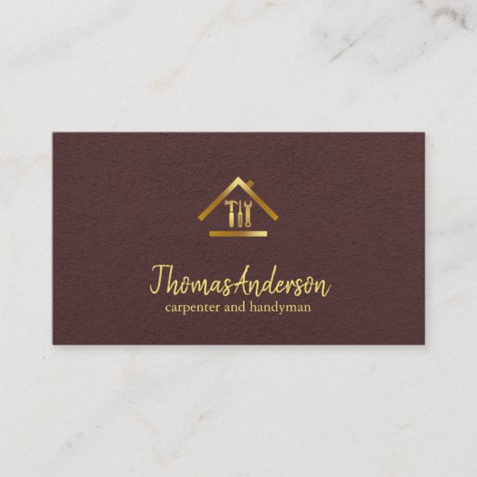 Professional Modern Home Repair Handyman 名刺 (正面)