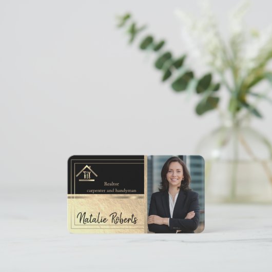 Professional Modern Home Repair Handyman 名刺 (スタンド正面)