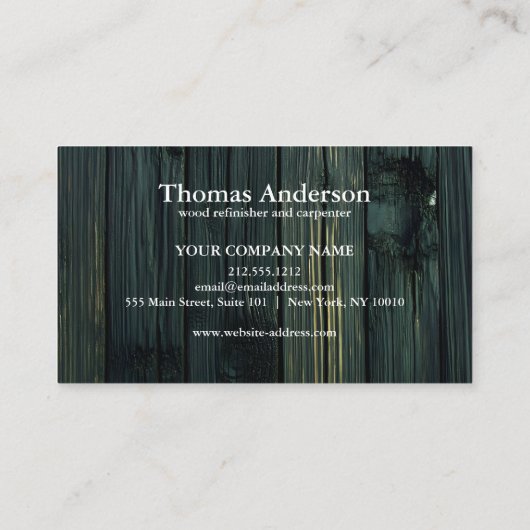 Professional Modern Home Repair Handyman 名刺 (裏面)