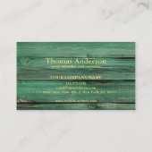 Professional Modern Home Repair Handyman 名刺 (裏面)