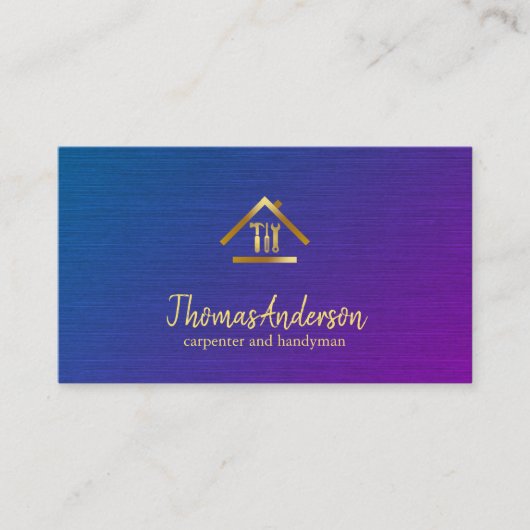 Professional Modern Home Repair Handyman 名刺 (正面)