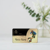 Professional Modern Home Repair Handyman 名刺 (スタンド正面)