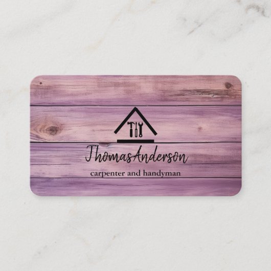 Professional Modern Home Repair Handyman 名刺 (正面)