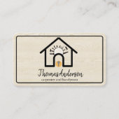 Professional Modern Home Repair Handyman 名刺 (正面)