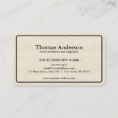 Professional Modern Home Repair Handyman 名刺 (裏面)