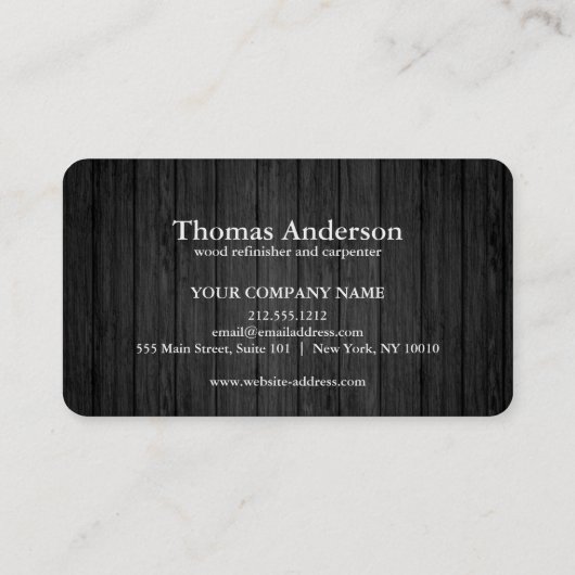 Professional Modern Home Repair Handyman 名刺 (裏面)