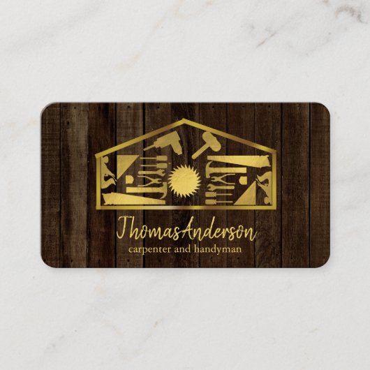 Professional Modern Home Repair Handyman 名刺 (正面)