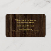 Professional Modern Home Repair Handyman 名刺 (裏面)