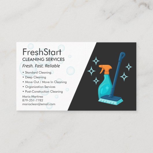 Professional Modern Luxury Cleaning 名刺 (正面)