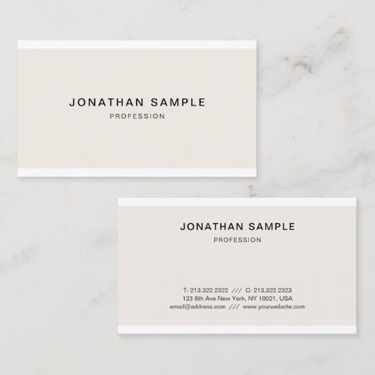 Professional Modern Minimalist Connect With Us 名刺 (正面/裏面)