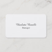 Professional Modern Minimalist Creative 名刺 (正面)