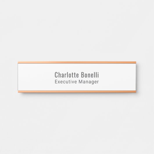 Professional Modern Minimalist Plain  サインプレート (正面)