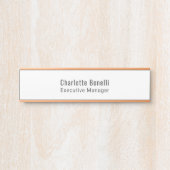 Professional Modern Minimalist Plain  サインプレート (正面)