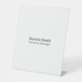 Professional Modern Minimalist Plain  台座サイン (正面)