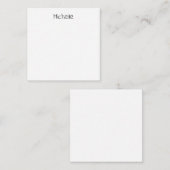 Professional Modern Minimalist Plain Own Name ノートカード (正面/裏面)