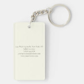 Professional Modern Minimalist Plain Round Corner キーホルダー (裏面)