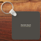 Professional Modern Minimalist Plain Round Corner キーホルダー (正面)