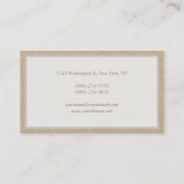 Professional Modern Minimalist Premium Kraft 名刺 (裏面)