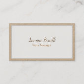 Professional Modern Minimalist Premium Kraft 名刺 (正面)