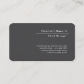 Professional Modern Minimalist Premium Silk Grey 名刺 (正面)