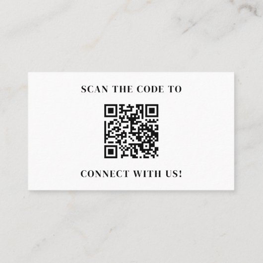 Professional Modern Minimalist QR Code Logo 名刺 (裏面)