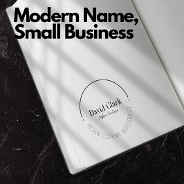 Professional Modern Name Small Business Owner セルフインキングスタンプ
