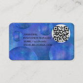 Professional Modern Nebula Galaxy QR Code card 名刺 (正面)