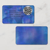 Professional Modern Nebula Galaxy QR Code card 名刺 (正面/裏面)